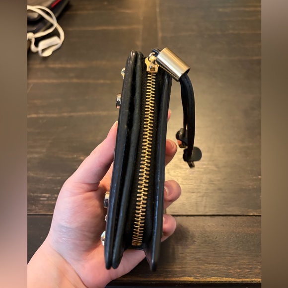 Jimmy Choo Black Star Studded Wallet - Picture 9 of 10